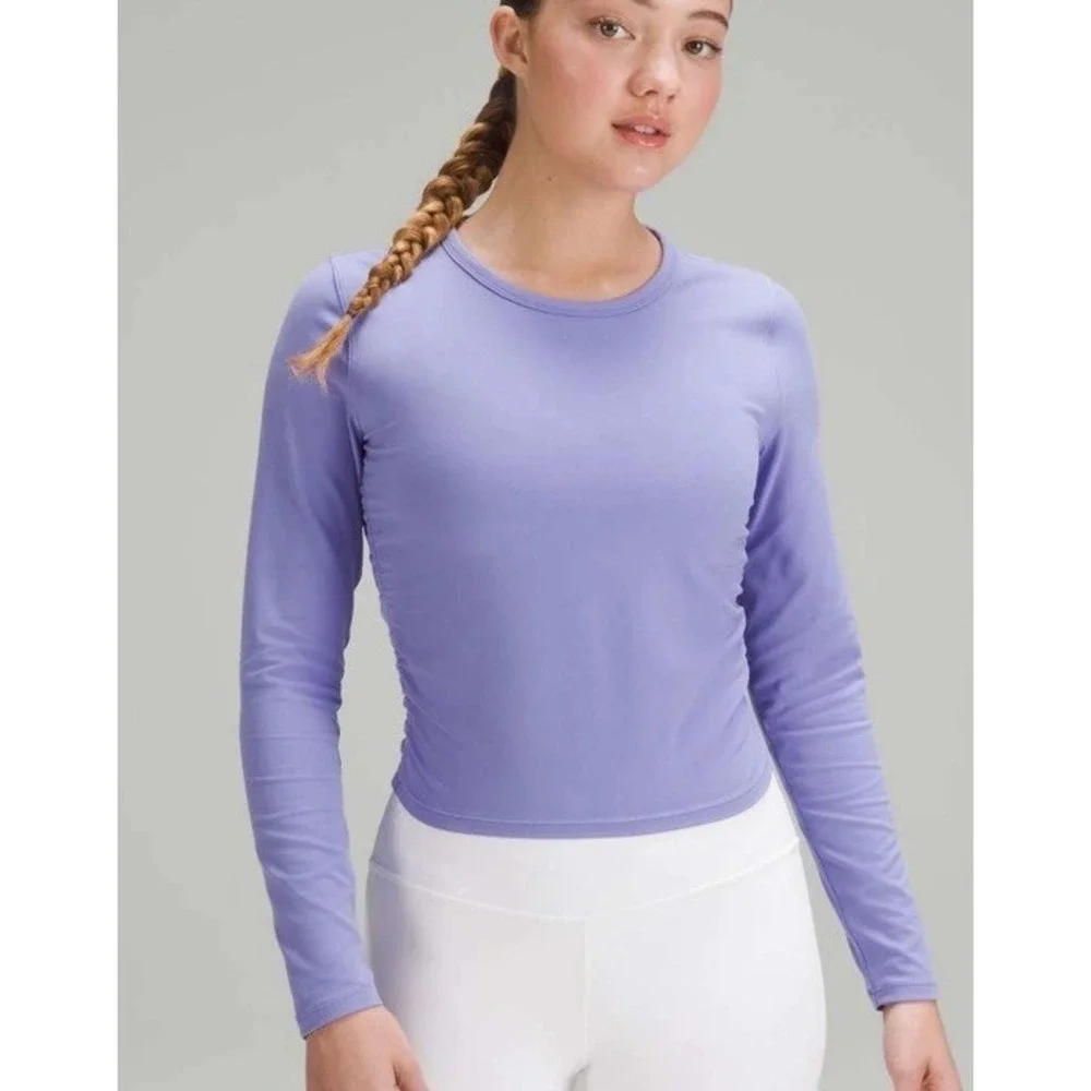 Lululemon All It Takes Long Sleeve Shirt Nulu size 6 Lavender